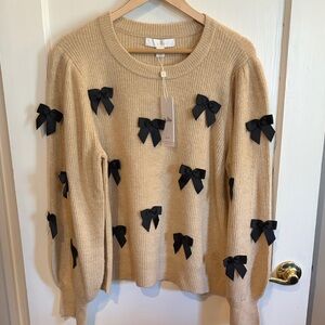 Lilly Pulitzer Bow-Appliqué Sweater NWT